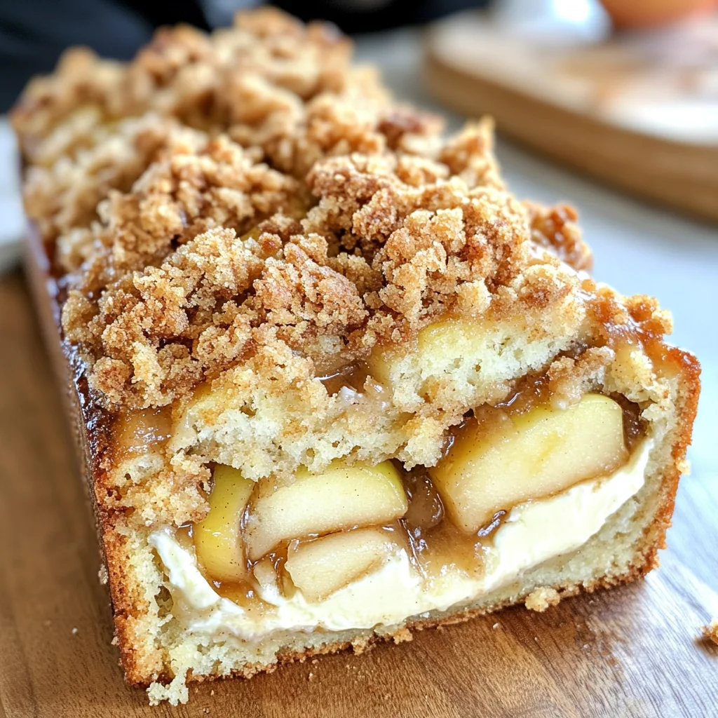 Apple Crisp Cheesecake Bread