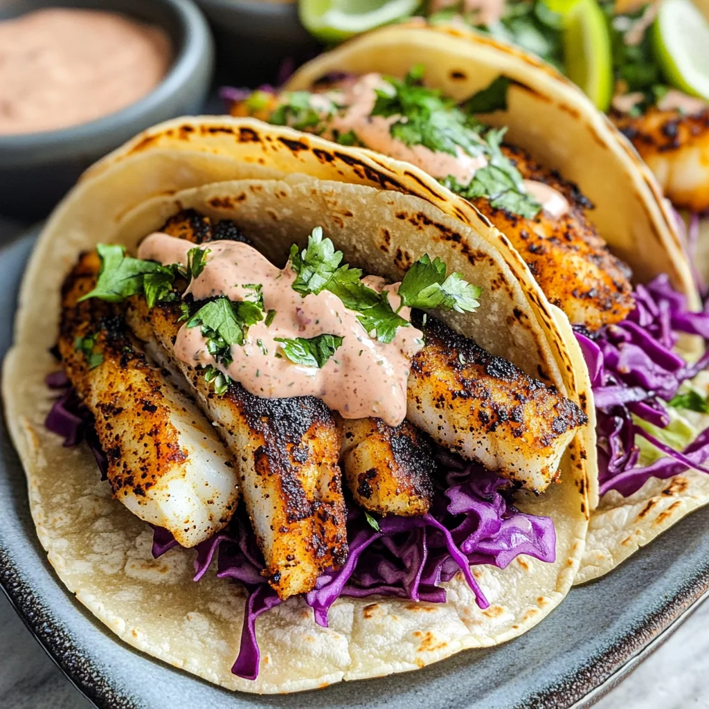 Blackened Fish Tacos