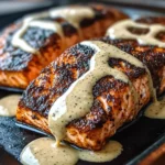 Blackened Salmon with Creamy Dijon Sauce