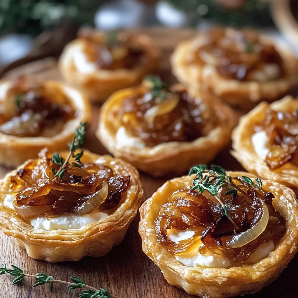 Caramelized Onion and Goat Cheese Tartlets