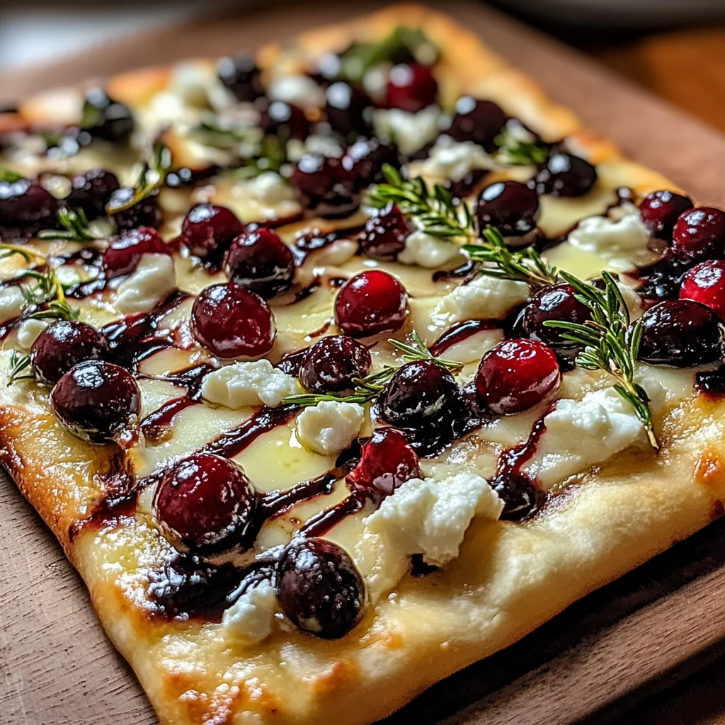 Cranberry Goat Cheese Flatbread