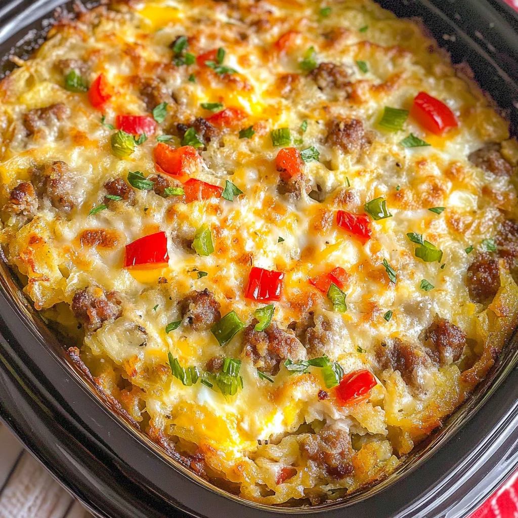 Crockpot Christmas Breakfast Casserole Recipe