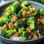 Ground Chicken & Broccoli Stir Fry
