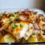 LOADED POTATO RANCH CHICKEN CASSEROLE