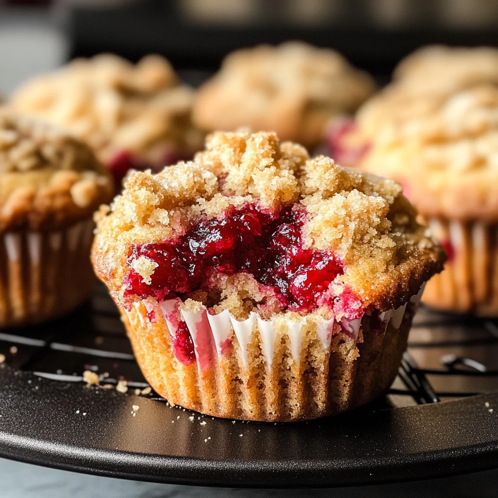 Leftover Cranberry Sauce Coffee Cake Muffins