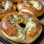 Mozzarella Stuffed Rosemary Parmesan Soft Pretzels