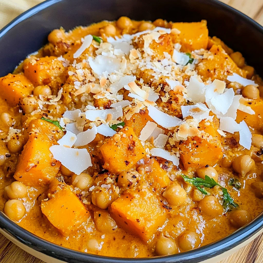 Pumpkin Curry with Chickpeas and Coconut
