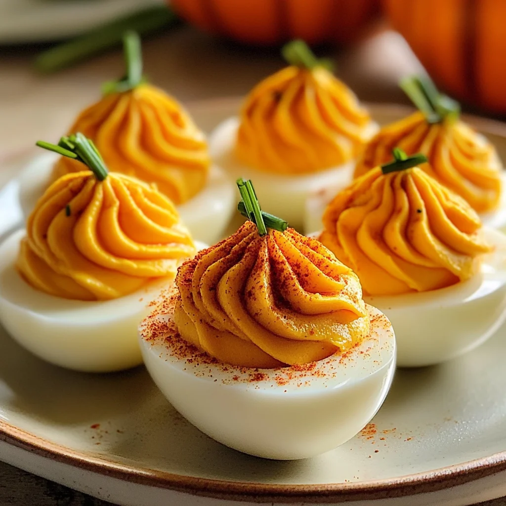 Pumpkin Patch Deviled Eggs