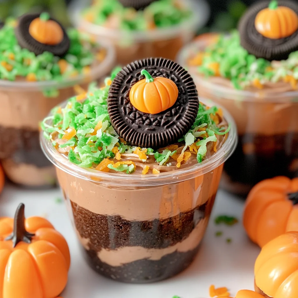 Pumpkin Patch Dirt Cups