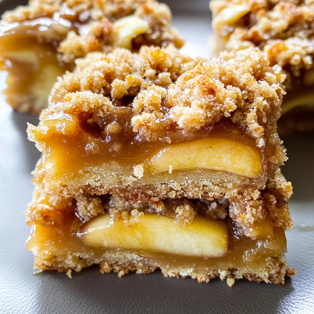 Salted Caramel Apple Pie Bars