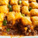 Sloppy Joe Tater Tot Casserole