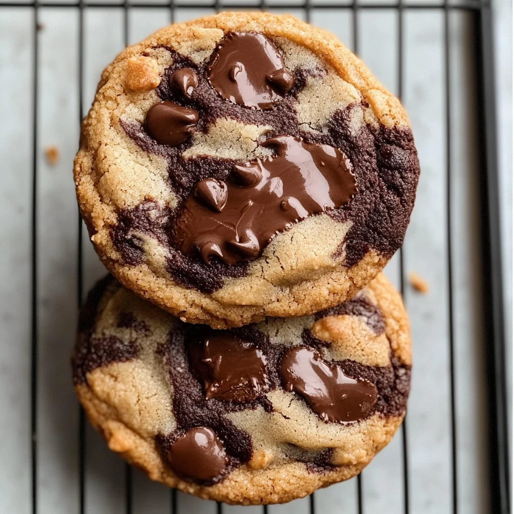 Soft-Baked Peanut Butter Chocolate Swirl Cookies