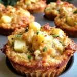Sourdough Stuffing Muffins with Apple and Fresh Herbs