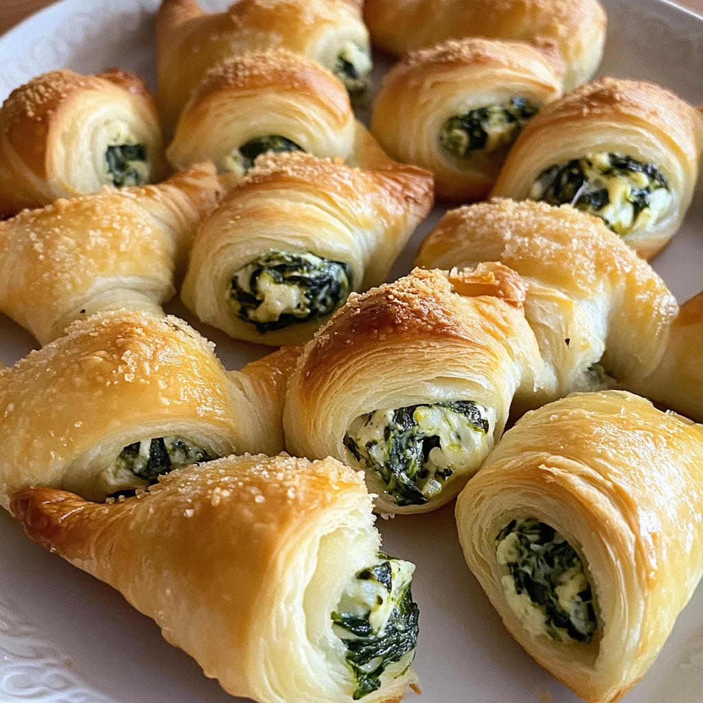 Spinach Crescent Roll Appetizers