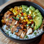 Street Corn Chicken Rice Bowl