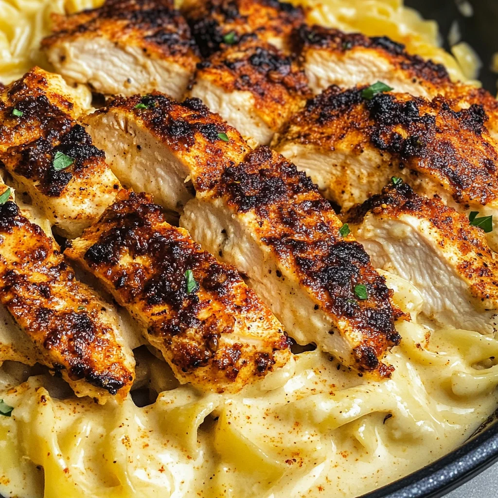 Blackened Cajun Chicken Alfredo