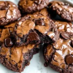 Fudgy Chewy Browkies (Brookies)