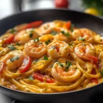 Jamaican Shrimp Pasta: A Creamy Delight