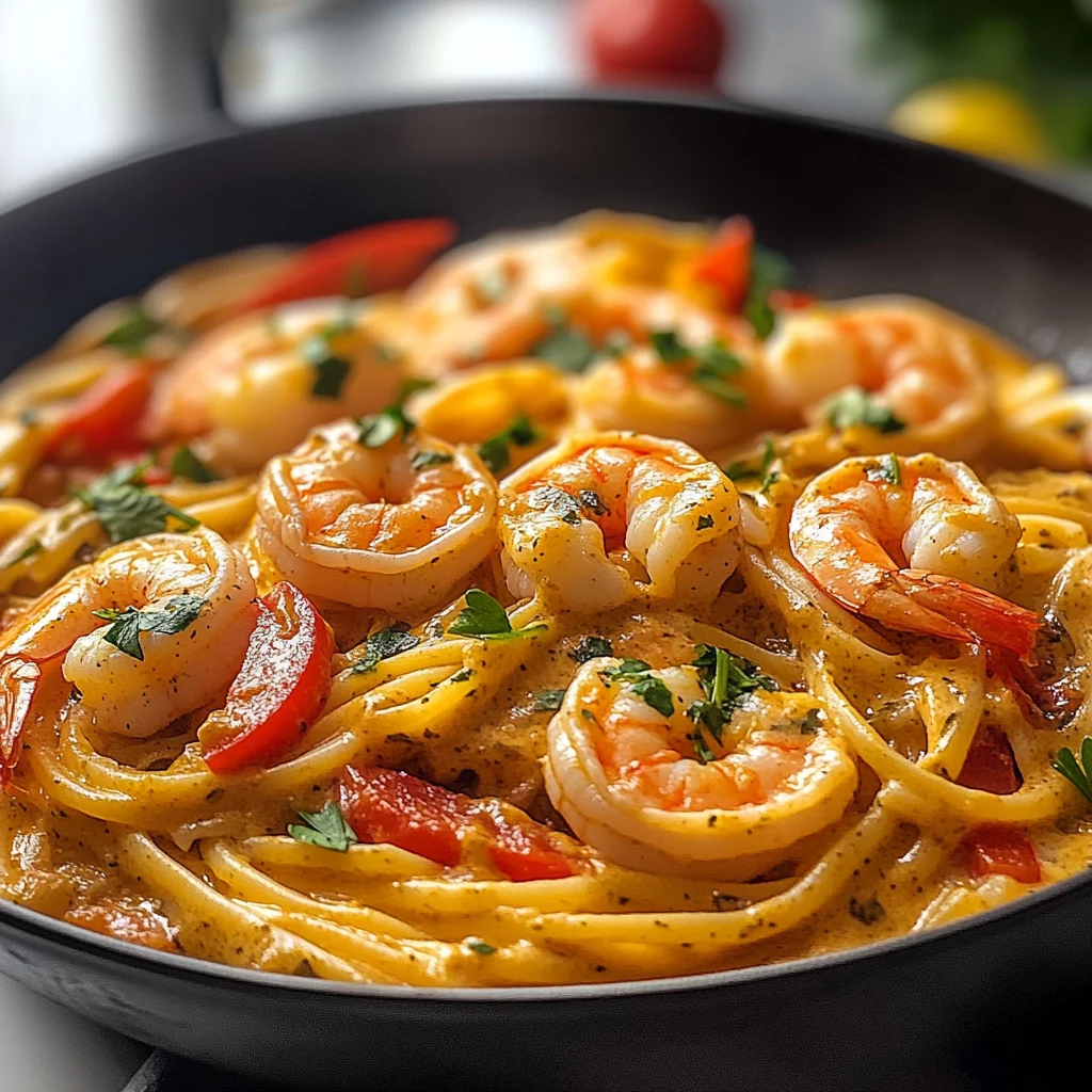 Jamaican Shrimp Pasta: A Creamy Delight