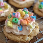 Crumbl frosted lucky charm cookies