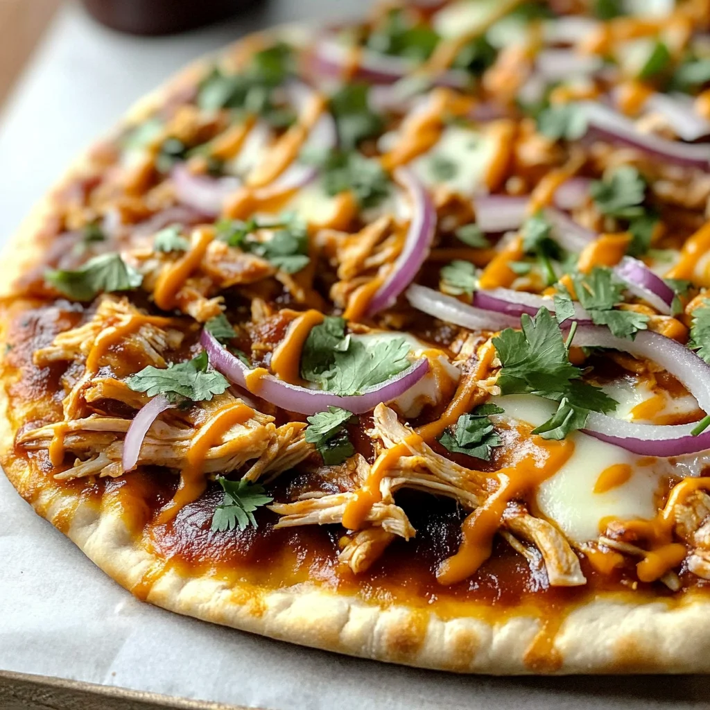 Easy BBQ Chicken Flatbread Recipe