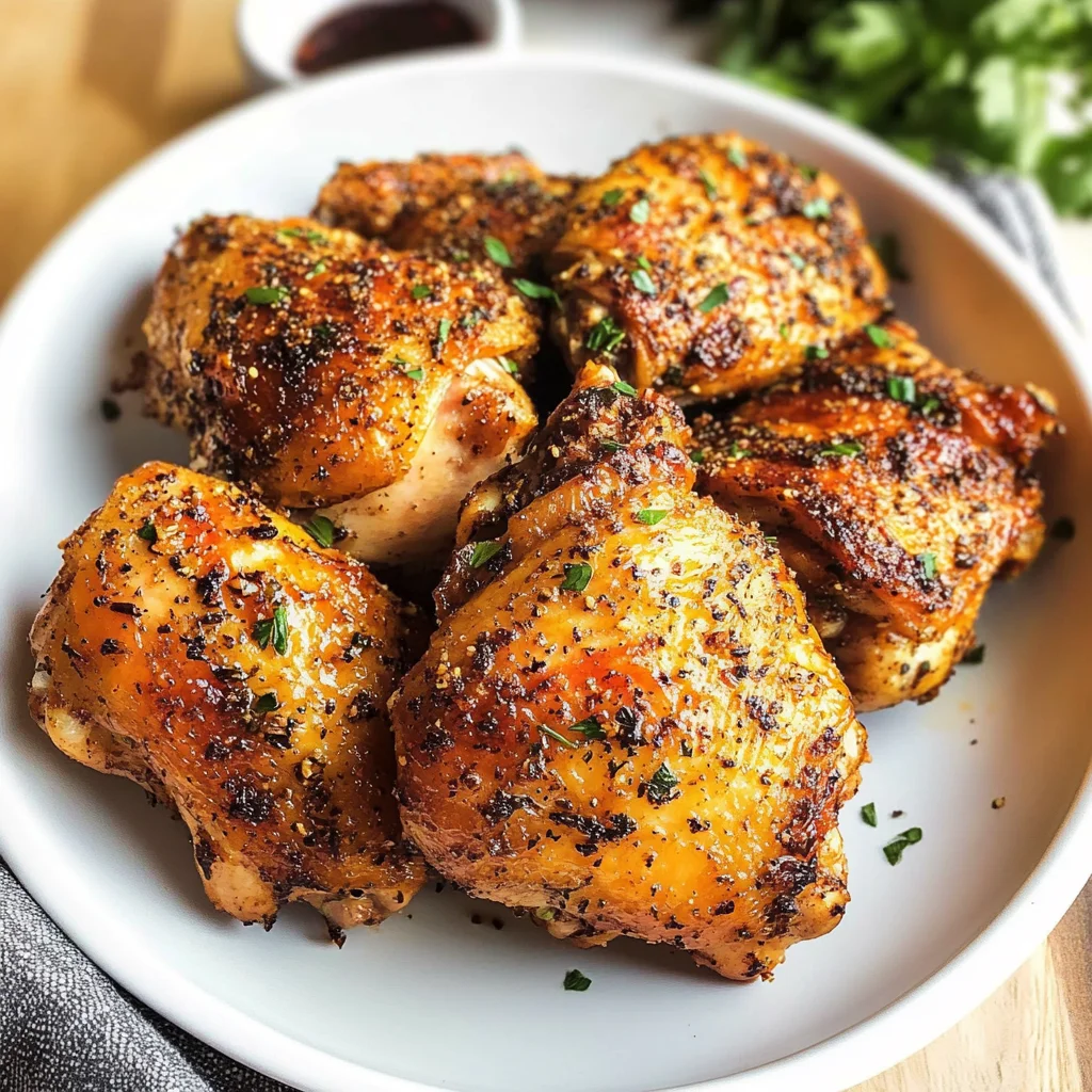 Oven Baked Chicken Thighs