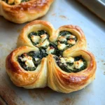 Spinach and Feta Pastry Shamrock