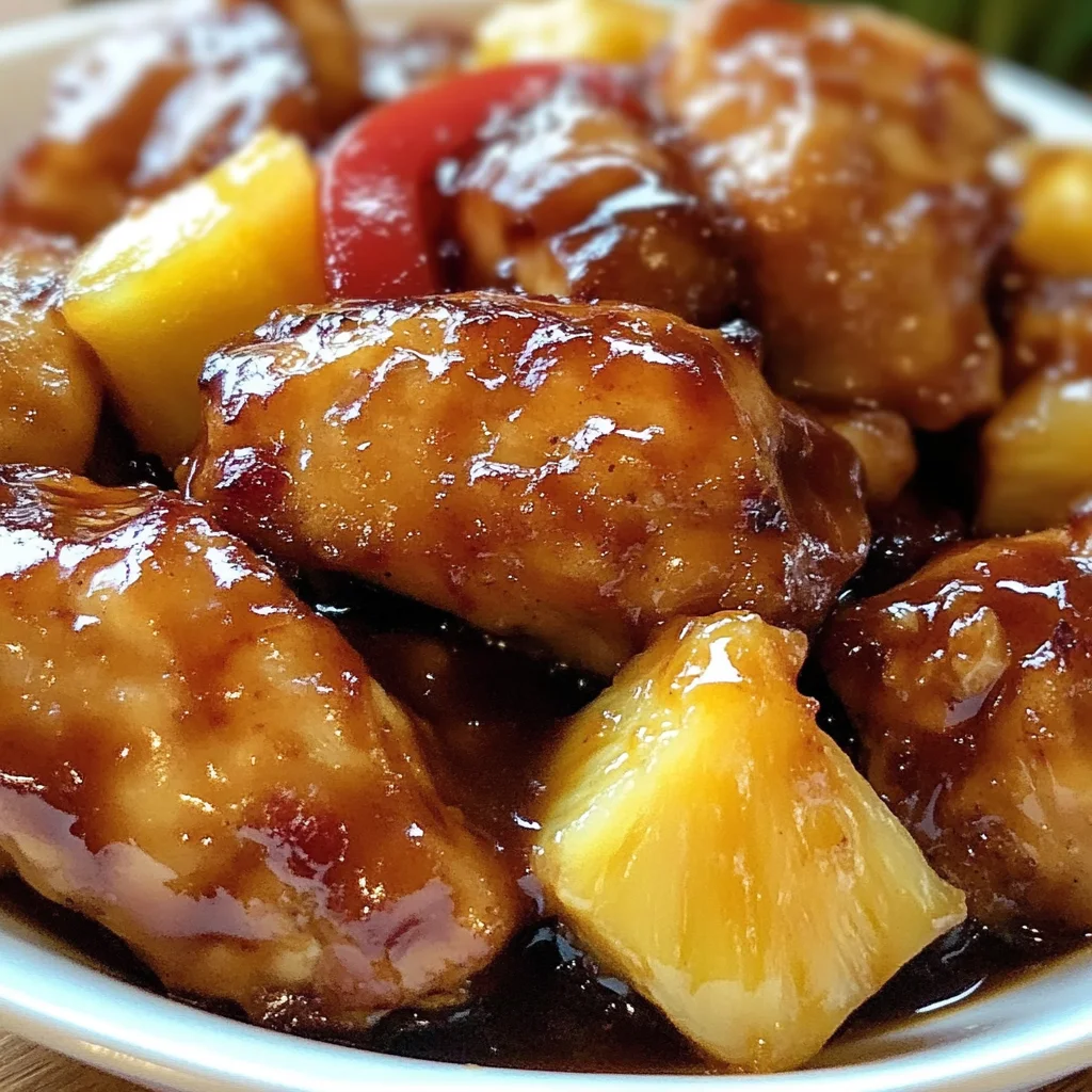 Sweet Hawaiian Crock Pot Chicken