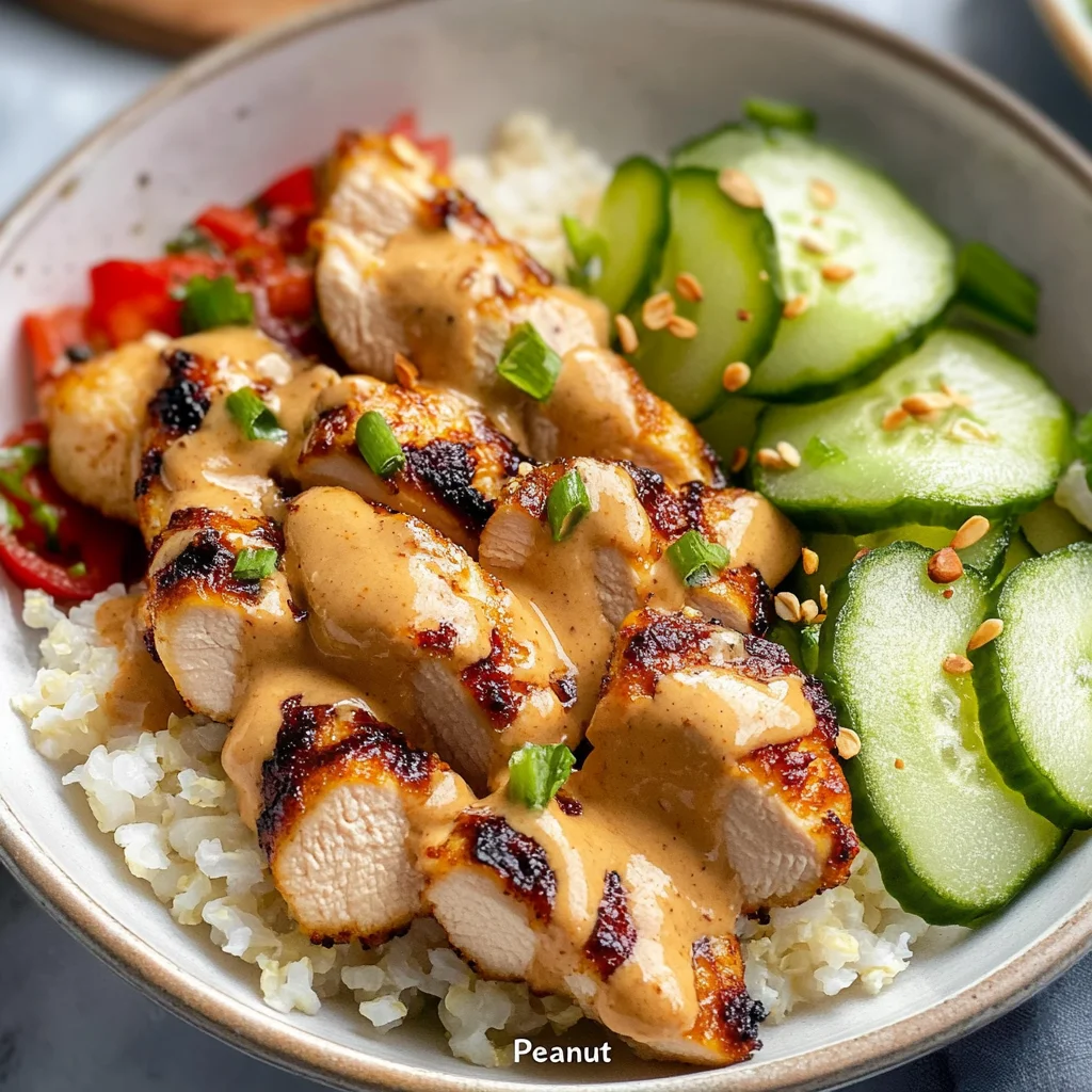Whole30 "Peanut" Chicken Bowls (Paleo, Low Carb)