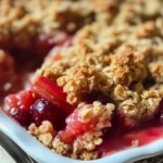Cherry Rhubarb Crisp