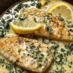 Creamy Lemon Garlic Herb Tilapia
