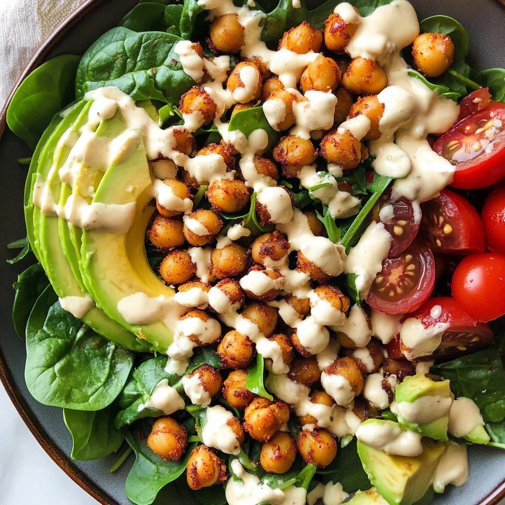 Crispy Chili Lime Garbanzo Beans Salad