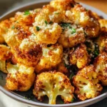 Crispy Parmesan Roasted Cauliflower