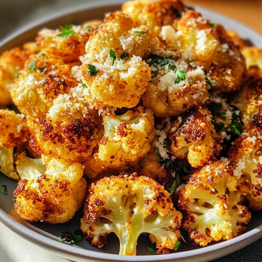 Crispy Parmesan Roasted Cauliflower