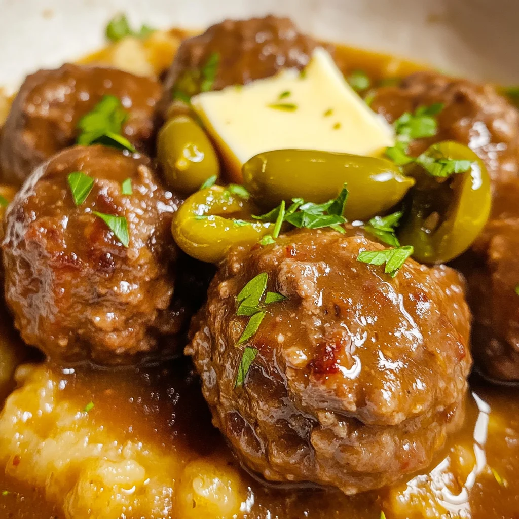 Crockpot Mississippi Meatballs