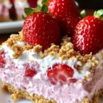 Easy Frozen Strawberry Dessert