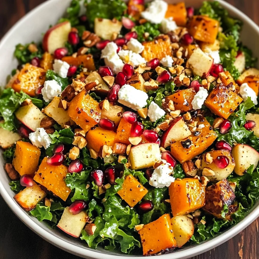 Fall Harvest Salad with Butternut Squash and Apple