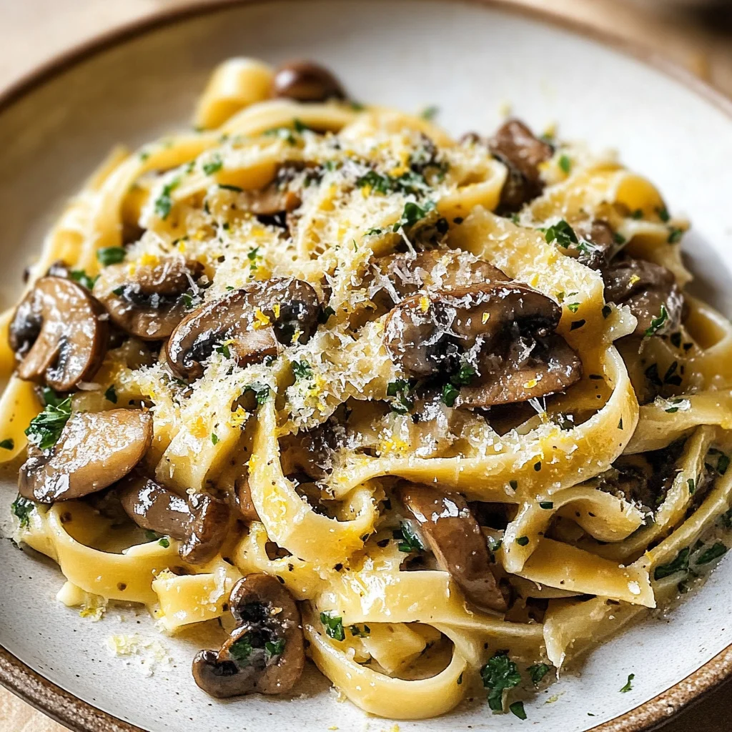 Garlic Mushroom Pasta