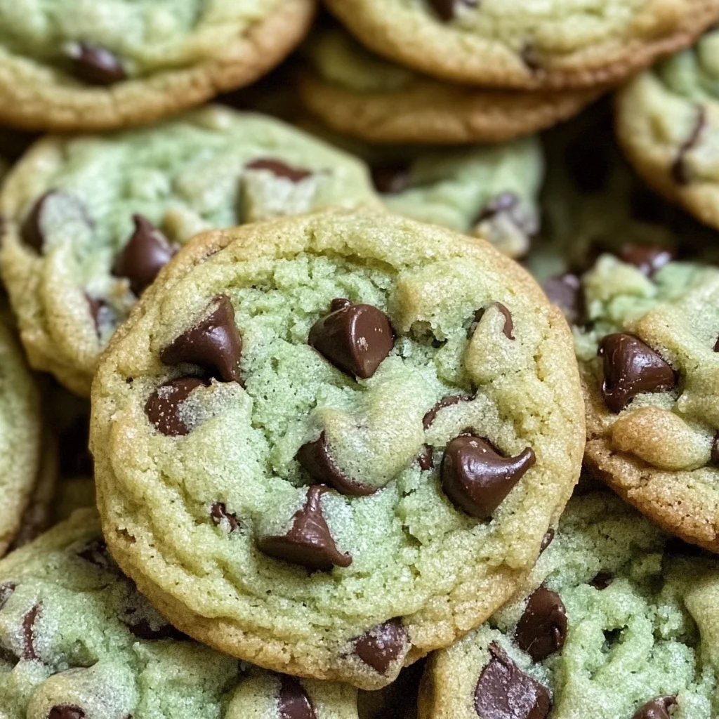 Gluten Free Mint Chocolate Chip Cookies