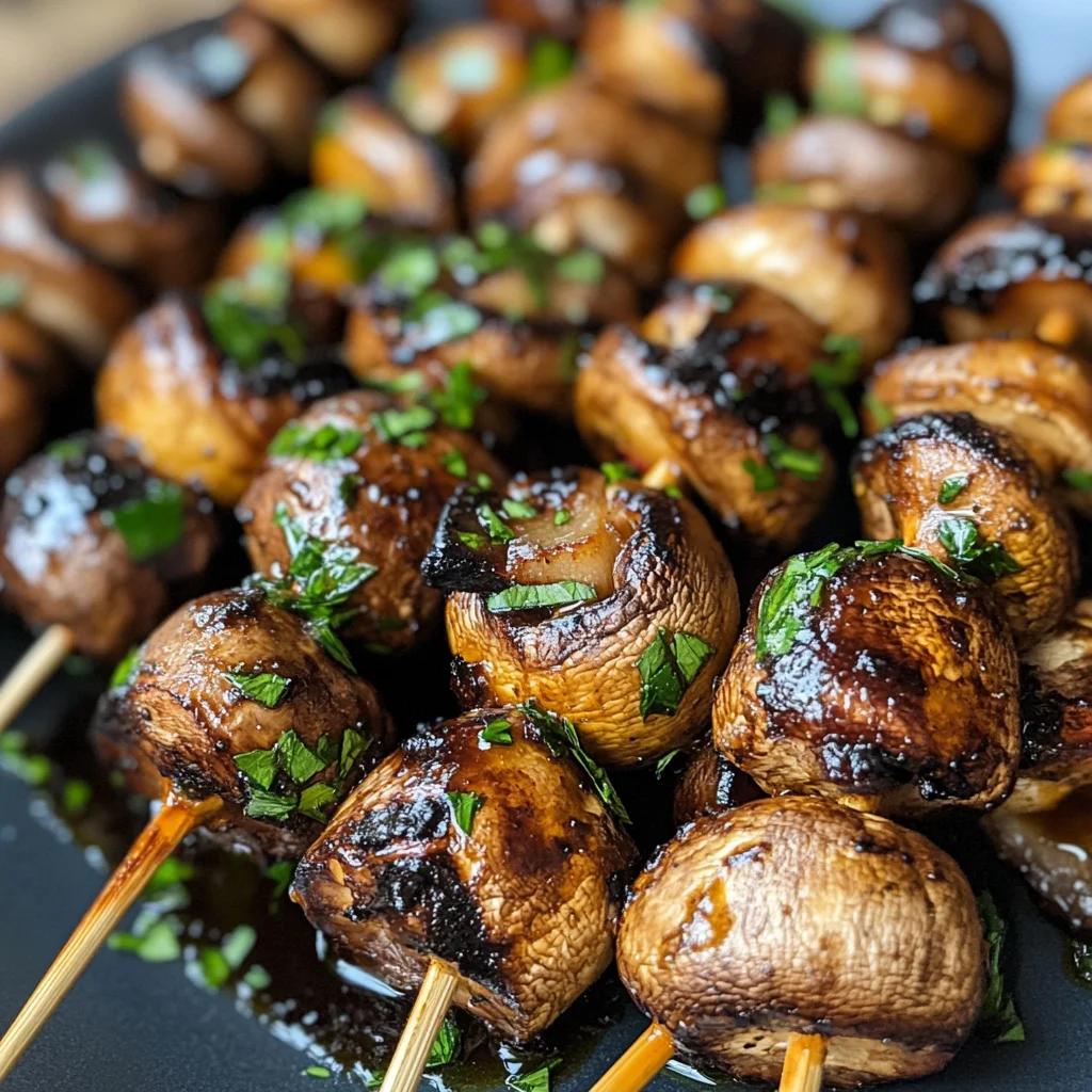 Grilled Mushroom Skewers