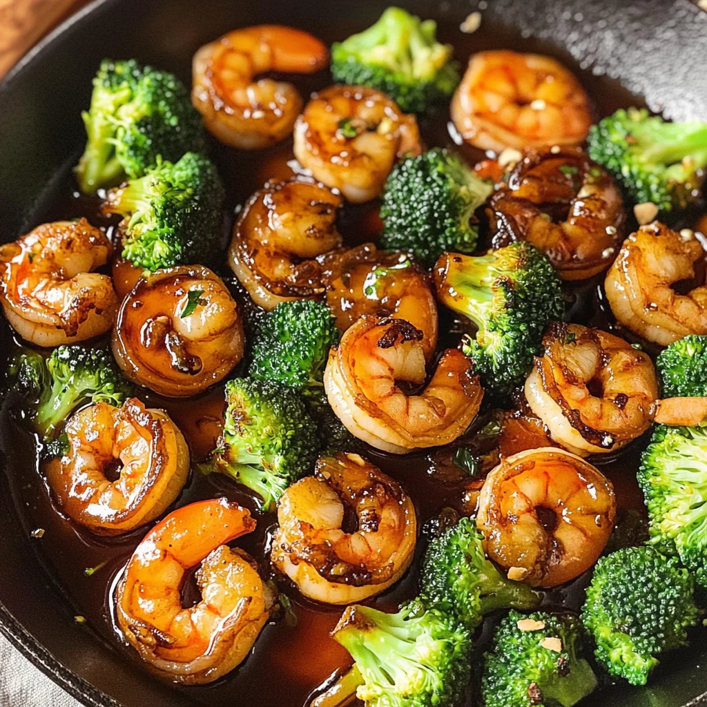 Honey Garlic Shrimp with Broccoli