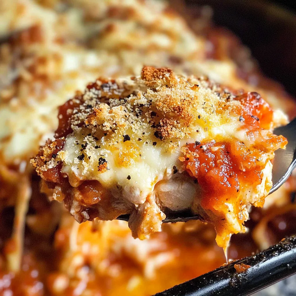 Keto Chicken Parmesan Casserole