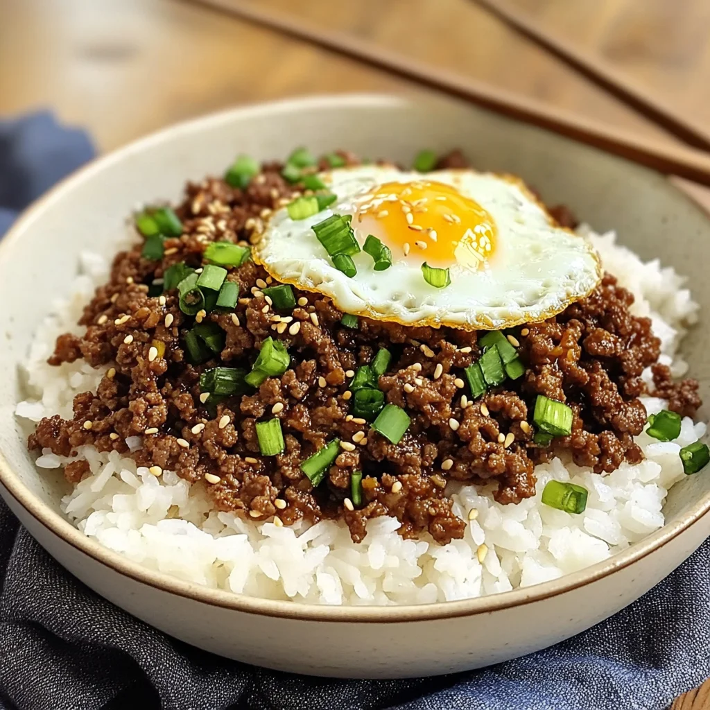 Korean Ground Beef Bowl (25-Minutes)