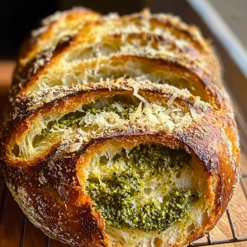 Pesto Parmesan Sourdough
