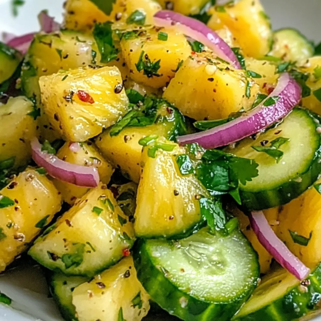 Pineapple Cucumber Salad