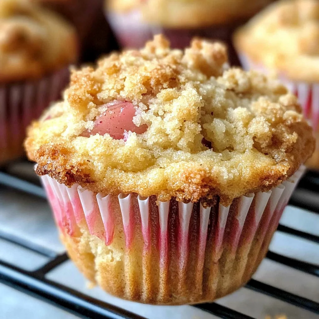 Rhubarb Streusel Muffins