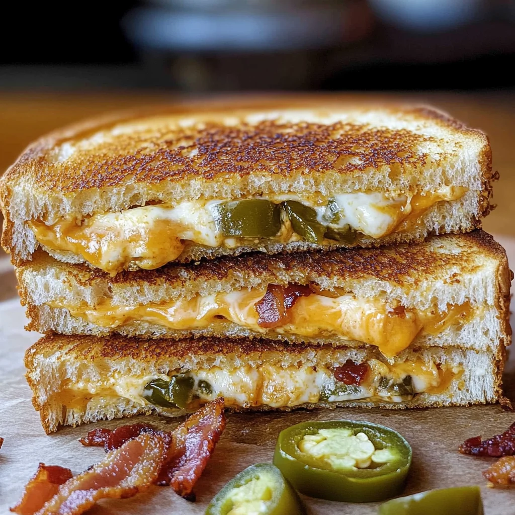 Roasted Jalapeño Popper Grilled Cheese
