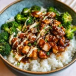 Sticky Chicken Rice Bowls
