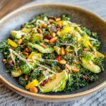 Za'atar Shaved Brussels Sprout Salad (vegan, gluten free)