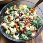 Broccoli Cauliflower Salad